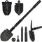 Folding Shovel (24.21'') - Camping Survival Off Road E Tool with Pickaxe, Portable Bag
