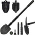Folding Shovel (24.21'') - Camping Survival Off Road E Tool with Pickaxe, Portable Bag