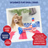 Huxley & Kent Tiny Tuff Red, White, & Booze Extra Tough Dog Toy for Small Dogs, 2-Pack