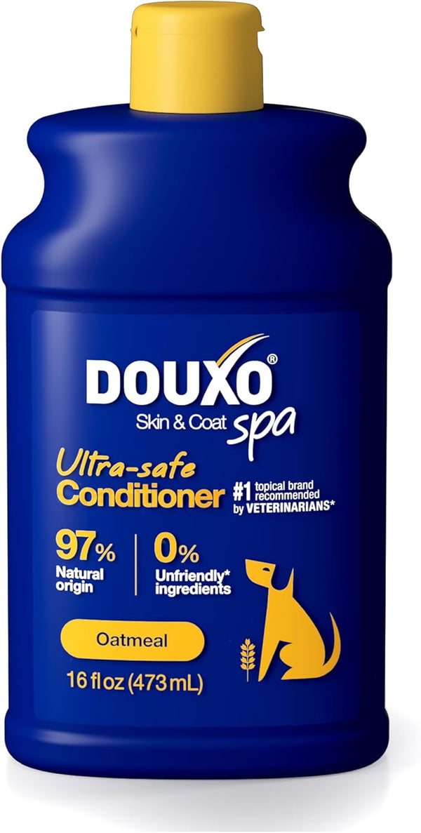 DOUXO Skin & Coat SPA - Ultra-Safe Oatmeal Dog Conditioner, 16 fl
