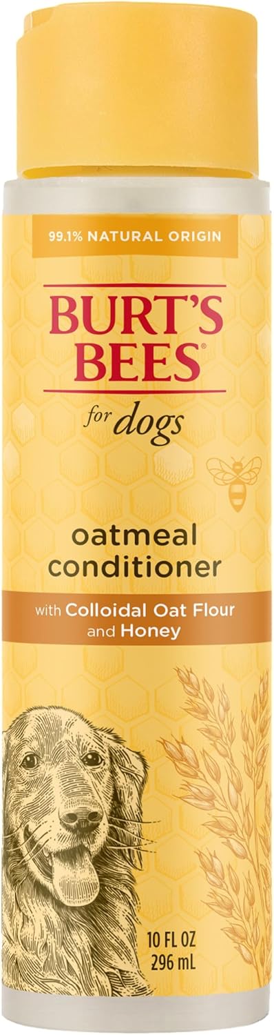 Burts Bees for Pets Oatmeal Dog Conditioner with Honey, Moisturizing Dog Coat