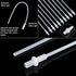 50 Pieces Disposable Artificial Insemination Rods, Flexible Breeding Catheter Tube for Dog Goat Sheep (White, 10.8