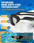Swimming Goggles 2 Pack, Professional Anti Fog No Leaking UV Protection Swim Goggles for Adult Youth