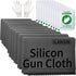 Silicon Gun Cloth 10Pack, 12'' ×12'' Lint Free Gun Cleaning Wipes with Silicon Gray Rags for Polishing