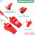 Zyghjort 50 Pack 120db Plastic Whistles for Coaches, Loud Crisp Sound Sports Whistles Bulk with Lanyard, for Lifeguard
