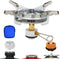 Multi-Fuel Small Camping Stove for Outdoor Cooking - Propane/Butane/ISO-Butane 3 in 1