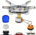 Multi-Fuel Small Camping Stove for Outdoor Cooking - Propane/Butane/ISO-Butane 3 in 1