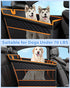 Instraella Dog Car Seat for Large Dogs, Half Back Seat Extender with Hard Bottom, Waterproof Non-Slip Pet Car Seat