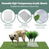 8Pcs Fake Grass Plants Pee Post for Dogs, Easy to Install and Clean, Guiding Male Dogs to Urinate (Lemon grass)