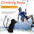 NewDoar Climbing Rope 8(5/16in), 10mm (3/8in), High Strength Accessory Cord with 2 Steel Hooks for Outdoor Rescue