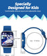 Kids Smart Watch for Girls, IP68 Waterproof Fitness Tracker with 1.5 Inch DIY Face, Heart Rate Monitor, 19 Sport Modes