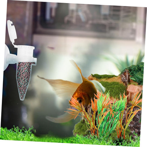 Yardwe 6pcs Brine Shrimp Feeder - Reusable Automatic Fish Tank Accessory with Cups