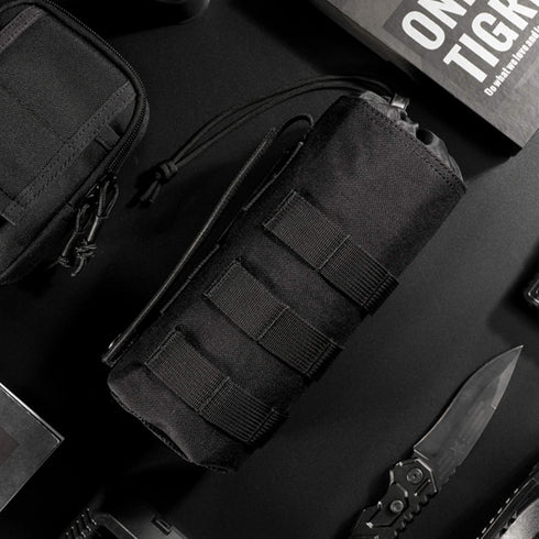 OneTigris Tactical Water Bottle Pouch - 32 oz - Upgraded Molle Carrier Bag for Hiking and Camping