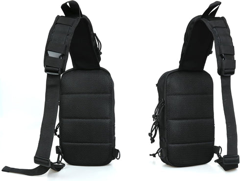 Sling Backpack Tactical Chest Pistol Bag, Shoulder Bags Crossbody Sling Backpack Holster Bag for Concealed Carry