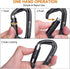 Heavy Duty Locking Carabiner Clips - Favofit 12KN (2697 lbs) Clips, 3.2'' Small D Ring for Camping, Hiking, Dog Leashes