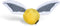 Harry Potter Snitch Pet Squeaker Toy, 10 Inch Quidditch Inspired Squeaky Ball for Dogs