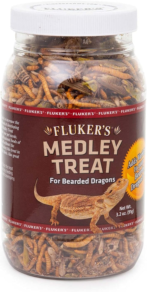 Fluker's Bearded Dragon Medley Treat Food, 3.2-Ounce (72023)