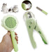 Lifmegik Self Cleaning Cat Brush for Shedding, LED Light Nail Clipper, Nail Clipper