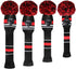 Scott Edward Set of 4 Golf Club Head Covers, Acrylic Yarn Double-Layers Knitted