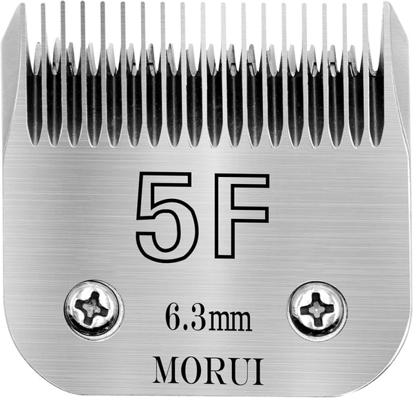 5F Cut Length 1/4”(6.3mm) Detachable Pet Dog Clipper Blades, UltraEdge Series Compatible with Andis & Wahl