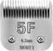 5F Cut Length 1/4”(6.3mm) Detachable Pet Dog Clipper Blades, UltraEdge Series Compatible with Andis & Wahl