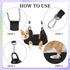 PatiencET Dog Grooming Hammock for Nail Trimming - Small Dogs Hanging Harness Sling (Black S)
