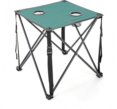 ARROWHEAD OUTDOOR 26 (66cm) Portable Camping Folding Table, 2 Cup Holders, Square,