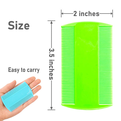 Flea Comb for Cats, 4 Pcs Lice Comb for Dogs, Double Sided Cat Comb for Short Hair by MoHern