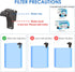 Koller Products 3-Gallon 4 Plastic Aquarium Starter Kit with Colors LED Lighting and Complete Filtration, Ideal for a