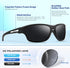 Polarized Sports Sunglasses for Men, UV400 Protection Wrap Around Goggles for Fishing Driving