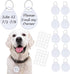 Dog Camping Gear (10pk) - Emergency Double Sided ID Tags with Key Ring - Water-Resistant Pet Tags