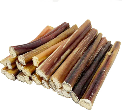 BULLYSTICKS & MORE 6 Inch Bully Sticks (Regular - 16 Pack) | 100% Grass Fed Beef Chews for Medium Dogs