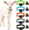 5 Pack Reflective Goat Collars with Bells, Adjustable Nylon Collar Set for Small Farm Animals, Loud Bronze Bell for