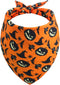 Halloween Dog Bandana -1 Pack, Premium Durable Triangle Reversible Dog Scarf, Adjustable