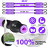 Pilates Bar Kit with Resistance Bands - Adjustable 3-Section Equipment for Legs, Hip, Waist, Arm Workouts