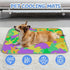 imiBBWQu Summer 27" 22" Cooling Pad Colorful Easter Bunnies Dog Mat Foldable Washable Grounding Pad for Dogs Cold Dog