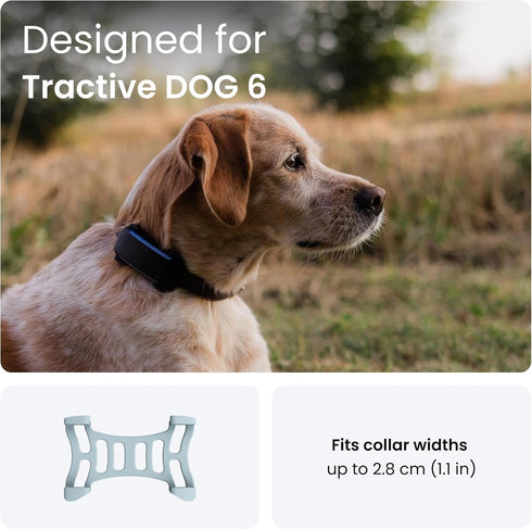 x2 6 Tractive Rubber Clip Mount for Tractive Dog GPS Tracker (Mint)