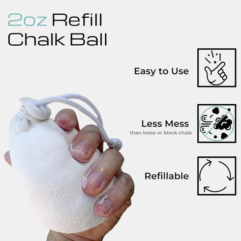 Z Athletic Gym Chalk Ball for Rock Climbing, Gymnastics, Weightlifting