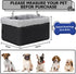 20lbs, Dog Car Seat for Small Pets Under Booster Seat with Metal Frame, Double-Layer Oxford Fabric, Safety Leash