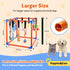 QUJOGA 10 Puppy Play Gym for Small/Medium Dogs with Hanging Puppy Teething Toys,Dog Enrichment Playground,Dog Rope Toys