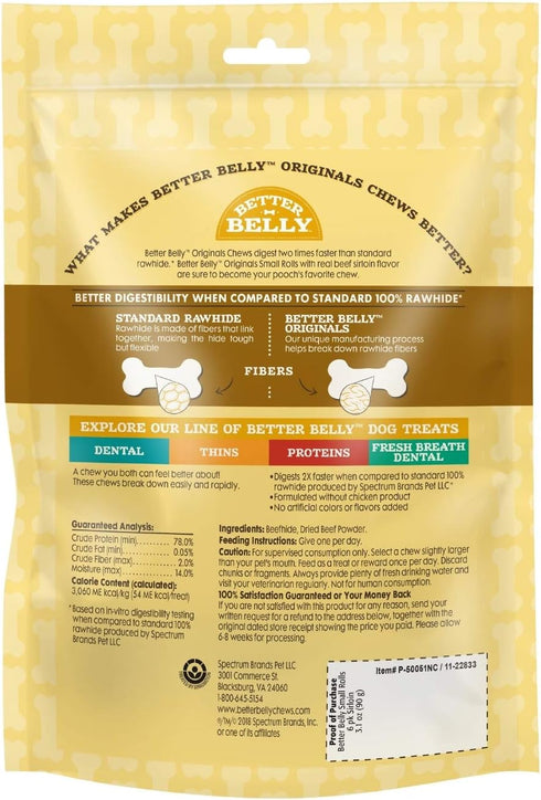 3.1 Oz Better Belly Roll, Beef Sirloin