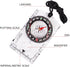 RLXMARTD 4 Pcs Outdoor Compass with Adjustable Declination,Magnifier,Ruler,Scale. Multifunctional Orienteering