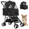 BestPet Pet Dog Stroller with Premium 3-in-1 Multifunction & Detachable Carrier for