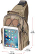 Qcute Tactical Backpack, Waterproof Military Cross-body Molle Sling Shoulder Bag for Outdoor Everyday Carry