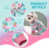 KYEESE Dog Pajamas, Velvet Pjs for Medium Sized Dogs, Soft Clothes with Flamingo Pattern, Comfy Pet Onesie Costume