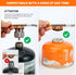 Odoland 3500W/6800W Windproof Camping Gas Stove with Fuel Canister Adapter, Portable Collapsible Burner