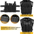 Tactical Triple Mag Pouch - Placard Magazine Panel with Insert Set Clip Holder and Female QASM Buckles