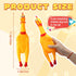 6 Pcs Large Screaming Chicken Dog Toys,Yellow Rubber Chicken 12 inch,Squeeze Squeaky and Screaming Chicken,Prank Novelty Toy for Kids or Adults