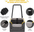 GENORTH 20 lbs,Dog Cozy Dog Car Seat for Small Dogs,Detachable Pet Car Seat Under Booster Seat with Chin Rest,Cushion