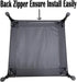 Love&go Elevated Dog Bed - Metal Frame Cooling Raised Pet Cot for Dog and Cat - Small 18.5x18.5x5.5 inch, Black